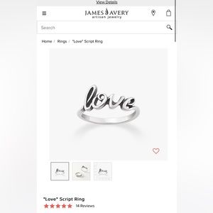 “Love” Script Ring 💍